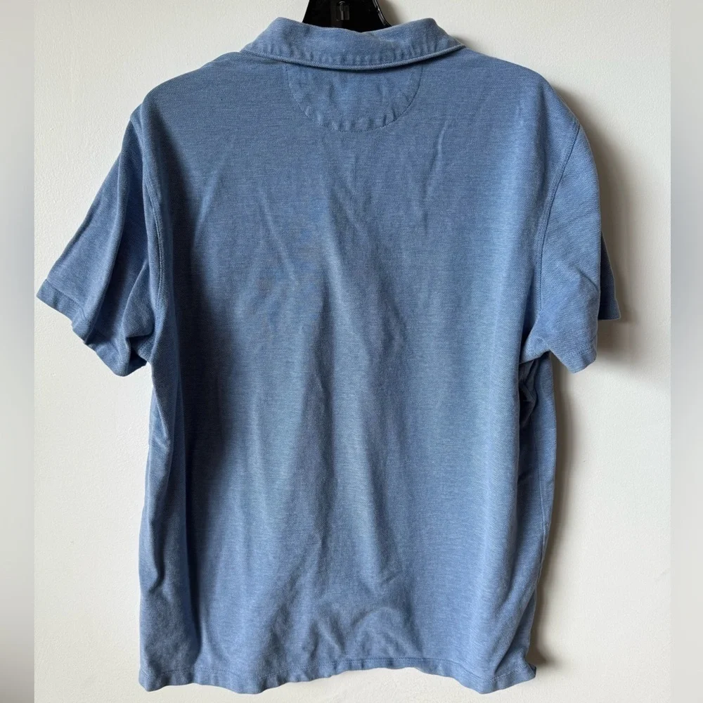Banana Republic Wicking Pique Polo Shirt Men’s XL Blue 100% Cotton